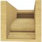 Ekena Millwork 7"W x 14"D x 7"H Wide Scroll Rough Cedar Woodgrain TimberThane Corbel, Primed Tan CORUR07X14X07SCRRCPR - alternate 3